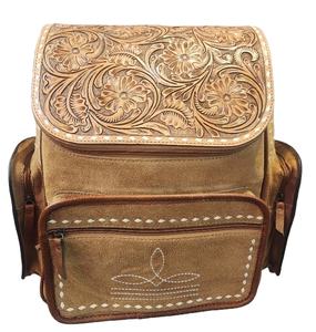 Mochila de Mujer de Diseño Bohemio Rústico Premium, de Cuero de Gamuza con Estampado Animal, Cierre de Cremallera, Duradera, para Uso Diario, Verano/Otoño - Product Image 1