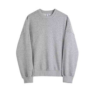 Sweat-shirt homme col rond de haute qualité, lourd, 100% coton, logo personnalisé, coupe oversize - Product Image 1