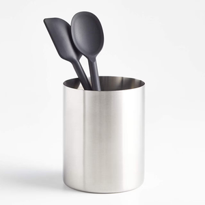 Portacucharas Redondo Clásico de Acero Inoxidable, Organizador de Cocina, Artesanía, Precio de Fábrica al por Mayor - Product Image 1