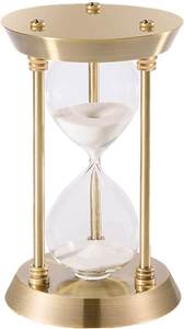 High End Brass Sand <b>Timer</b> Elegant Handmade Decorative Hourglass Luxury Home Office Table Gift Display - Product Image 6