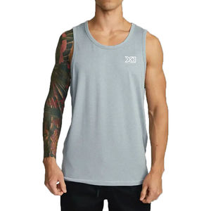 Camisetas de Tirantes Deportivas para Hombre, Personalizadas con Logotipo, Transpirables, de Secado Rápido, Ecológicas, 100% Algodón, Estilo Racer Back, Venta al Por Mayor - Product Image 1