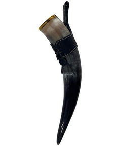 Corne à boire viking authentique de haute qualité et cornes de bœuf polies pour bière, logo personnalisé, pour fêtes, en provenance d'Inde, 100% corne naturelle - Product Image 2