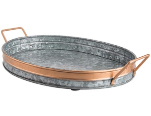 Bandeja Rectangular para Servir Deliciosos Platos de Postre en Hoteles y Restaurantes, Bandeja de Metal Dorada para Servir - Product Image 6