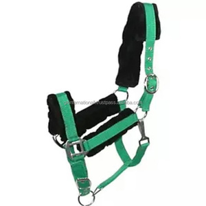 Premium Quality Horse Nylon Halter With Strong Fittings and Full <b>Mink</b> Padding on Nose and Crown Nylon Horse Halter Many Colors - Product Image 6