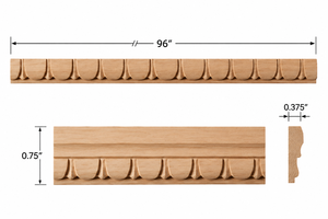 Perfiles de Moldura de Madera Sólida Modernos y de Lujo, Personalizados OEM, Duraderos, Ecológicos, Superficie Lisa, Fácil Instalación, Diseño 3D, Decorativos - Product Image 3
