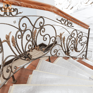 KHP Garde-corps décoratifs en fer forgé pour escaliers intérieurs et balcons – Systèmes de rampes au design moderne, installation DIY, fabriqués au Vietnam - Product Image 5