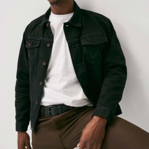 Best-Selling OEM Winter Men's Stylish Denim Jean Rain Jacket Premium Quality Long Sleeve High Street Style for <b>Boys</b> - Product Image 6