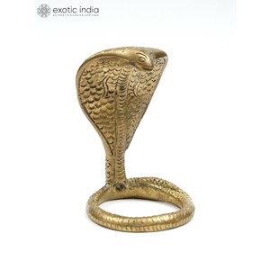Estatua de latón Kundalini hecha a mano de 4 pulgadas para Shiva Lingam, decoración del hogar y Templo hecho en India - Product Image 2
