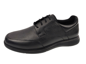 Zapatos Oxford Deportivos Negros para Hombre Dlords Larry Derby, con Cordones, Forro de Cuero Genuino Transpirable y Suela de Goma - Product Image 3