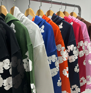 เสื้อฮู้ดดี้ผ้าฟลีซกันลมคุณภาพสูง 100% ผ้าฝ้ายสำหรับผู้ชาย น้ำหนัก 500 กรัม เป็นมิตรต่อสิ่งแวดล้อม พร้อมลายพิมพ์นูนและสีตามสั่ง - Product Image 1