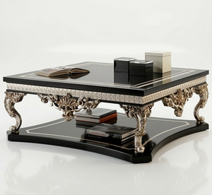 Luxury Handcrafted Solid Wood <b>Table</b> Antique Gold Finish Durable Accent Furniture for Living Room - Product Image 3