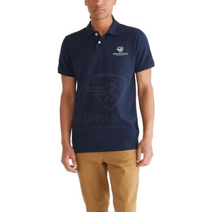 Polo homme manches courtes été, coton haute qualité, logo personnalisé, vêtement décontracté à vendre - Product Image 4