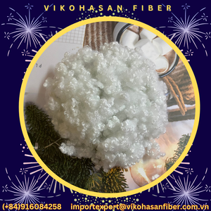 Manufacturer's Recycled 15d White Virgin Hollow Conjugated Polyester Staple Fiber for <b>Sofa</b> Cushions Toy <b>Stuffing</b> Spinning - Product Image 6