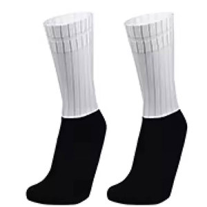 High Grade Anti-Slip <b>Silicone</b> Grip White Line Design Bicycle & Running Performance <b>Socks</b> Comfortable & Durable Made In Pakistan - Product Image 4