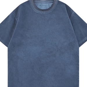 Cheap Price Breathable Fitted Washed Heavyweight Tee Women Men <b>Drop</b> Shoulder Wholesale Stone <b>Acid</b> Wash T Shirt - Product Image 4