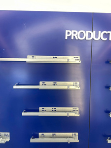 Glissières sous-meuble réglables à fermeture amortie, glissières de tiroir robustes à extension complète en métal - Product Image 4