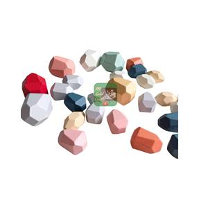 TUMI ISHI Pierres d'équilibre en bois Blocs de construction Jouet éducatif Montessori pour enfants de 2 à 4 ans Unisexe Thème animal nature - Product Image 5