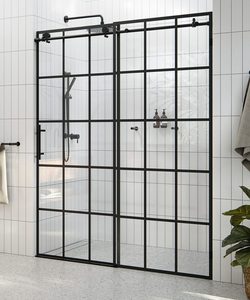 Cabine de douche en verre sans cadre, design moderne, garantie 2 ans, système de glissière lisse écologique, pour salle de bain et hôtel - Product Image 2