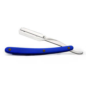 Maclura – Lames de rasoir professionnelles réutilisables en acier inoxydable pour barbier et salon, lame simple en plastique - Product Image 6
