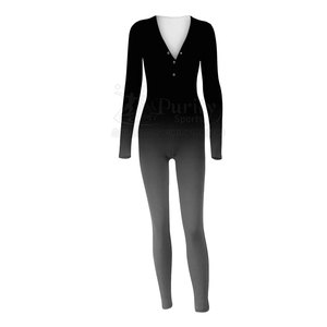 Combinaison à volants très appréciée, respirante, pour le fitness, style tendance, pour femmes - Product Image 5