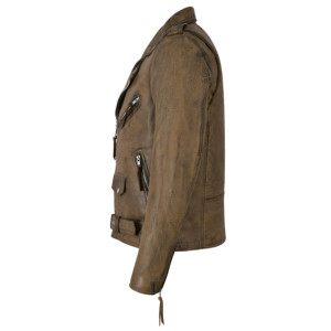 Custom 100% Genuine Napa Leather Biker <b>Jacket</b> <b>Men</b>’s BRANDO Rocker Motorcycle Leather <b>Jacket</b> Cross Zip OEM/ODM Manufacturer - Product Image 2