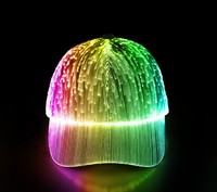 Gorra de Béisbol con Luces LED de Fibra Óptica, Estilo Casual de Verano, con Botones, para Hip-Hop, Bar, Discoteca, Fiesta, Parejas, Rave, Festival de Música