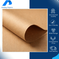Papier Kraft Côtelé Recyclable de Qualité Supérieure, Personnalisable, à Haute Résistance à la Déchirure, 40-80 GSM, Meilleures Ventes à Prix Bas du Marché