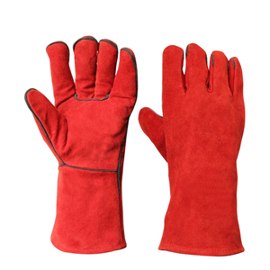Guantes de Soldadura de Cuero Vacuno de Alta Resistencia para Seguridad Industrial, Resistentes al Fuego, para Bomberos, Construcción y Barbacoa - Product Image 1