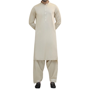 High Quality OEM ODM Wholesale Price New Style <b>Kurta</b> Pajama Indian & Pakistan Clothing <b>Men's</b> Solid Color Salwar Kameez 2026 - Product Image 1