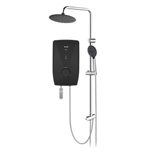 เครื่องทำน้ำร้อนไฟฟ้าใช้ในห้องน้ำแบบไม่มีถังปั๊มน้ำสำหรับใช้ในบ้านทำจากพลาสติกพร้อมไฟ LED แชมเปญ3.5KW V10E - Product Image 4