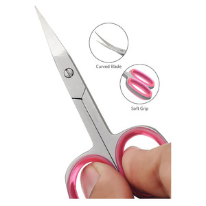 Nail <b>Scissors</b> Curved Eyebrow <b>Scissors</b> for Nail, Cuticle, Eyelashes, Nose Hair, Mustache and <b>Beard</b> - Manicure and Pedicure - Product Image 5