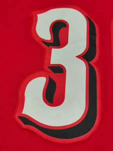 Maillot de baseball Cincinnati pour homme, manches courtes, rouge, boutons sur le devant, haut de sport d'équipe, coupe régulière, toutes saisons - Product Image 4