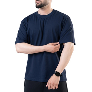 T-shirt à manches courtes en coton tricoté léger de qualité supérieure pour homme, imprimé sur mesure, couleur noire, Pro Club, écologique, séchage rapide - Product Image 1