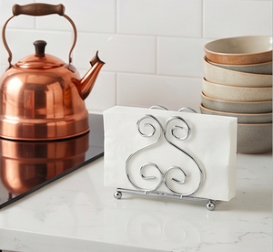 Porta Servilletas de Acero Inoxidable con Acabado Pulido Espejo, Perfecto para Uso en Mesa de Comedor y Cocina, Elegante y Organizador - Product Image 3