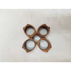 Anillos de Servilleta Decorativos Rústicos de Madera, Accesorios Naturales para Mesa, Ideales para Comidas Elegantes y Decoración de Hostelería - Product Image 2