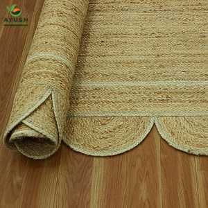 Alfombras Runner de 120cm X 300cm, Alfombras Hechas a Mano de Algodón, Yute y Mezclilla, Ecológicas, Aptas para Mascotas, Diseño Personalizado para Hogar y Comercios - Product Image 6