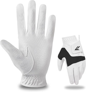 Guantes de Golf de Talla Grande para Hombre y Mujer, XL, XXL, de Cuero Cabretta, Transpirables, Antideslizantes, Personalizados, OEM, Venta al Por Mayor Directa de Fábrica - Product Image 1