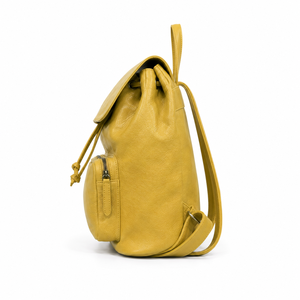 Mochila de Cuero Genuino con Cierre de Cordón, Impermeable, Gran Capacidad, Forro de Poliéster - Mochila Unisex para Viajes y Ropa - Product Image 2