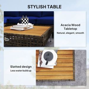 Set di Mobili da Giardino, Tavolo e Sedie per Cortile e Hotel, Divano da Esterno Resistente alle Intemperie e Elegante - Product Image 2