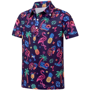 Polos de golf informales y elegantes para jóvenes, con protección UV y tela elástica, para el campo de golf, la oficina y actividades diarias. - Product Image 1