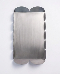 Plateau de service rond en aluminium de luxe fait à la main pour la maison, l'hôtel, la table, les aliments, les boissons, les bijoux, de haute qualité - Product Image 3
