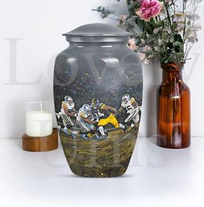 Urne commémorative pour joueur de football, urne pour cendres humaines, souvenir de crémation, urne décorative pour hommage sportif - Product Image 2