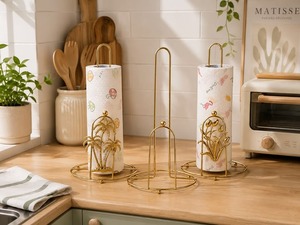 Modern Mint Green Plastic Paper <b>Towel</b> <b>Holder</b> Freestanding Countertop Stand with Wave Design for <b>Kitchen</b> - Product Image 2