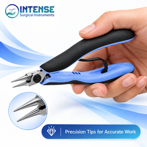 Al por mayor: Alicates de precisión para joyería nasal INTENSE SURGICAL INSTRUMENTS, con mango ergonómico, de acero inoxidable, herramienta para anular el alambre. - Product Image 5