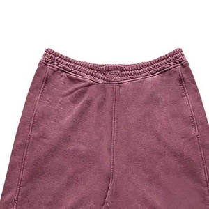 Men's Solid Color Cotton <b>Shorts</b> Mid-Waist Drawstring Elastic Waist With Pockets Casual Style Breathable <b>Woven</b> Fabric - Product Image 3