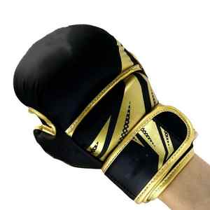 Gants de boxe en cuir de haute qualité avec support de poignet sécurisé pour l'entraînement, gants de sparring, gants de boxe pour sac lourd - Product Image 6