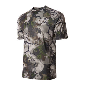 Ropa de caza para exteriores, transpirable, con estampado de camuflaje, camisetas de caza para hombre, camiseta de caza de algodón con cuello redondo para senderismo. - Product Image 3