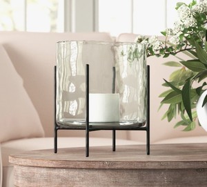 Art Empire Exports - Portavelas de Metal y Vidrio Hechos a Mano, Resistentes al Calor, Decoración para el Hogar para Navidad, Pascua, San Valentín - Product Image 2