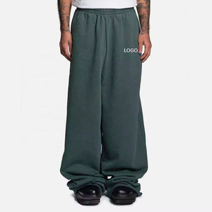 Popular Design High Quality Baggy Sweatpants Straight Casual <b>Canvas</b> Mid Waist Hot Selling - Product Image 1