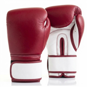Guantes de Boxeo Profesionales de Cuero Personalizados para Adultos, Guantes de Entrenamiento y Combate con Cierre de Gancho y Bucle, Absorción de Humedad, Alta Calidad - Product Image 5
